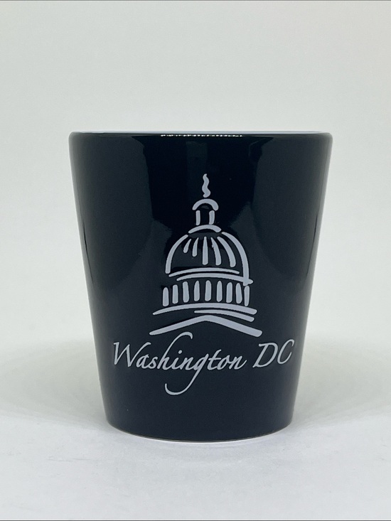 Other - Washington DC Black Ceramic Shot Glass with Capitol Dome